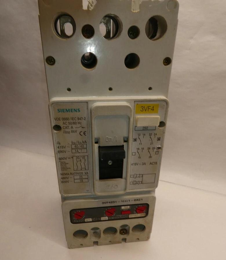 Used Siemens Circuit Breaker 3vf4231-1dh41-0ac1 3VF4231 160A 3VF9427-1DH40  3VF4