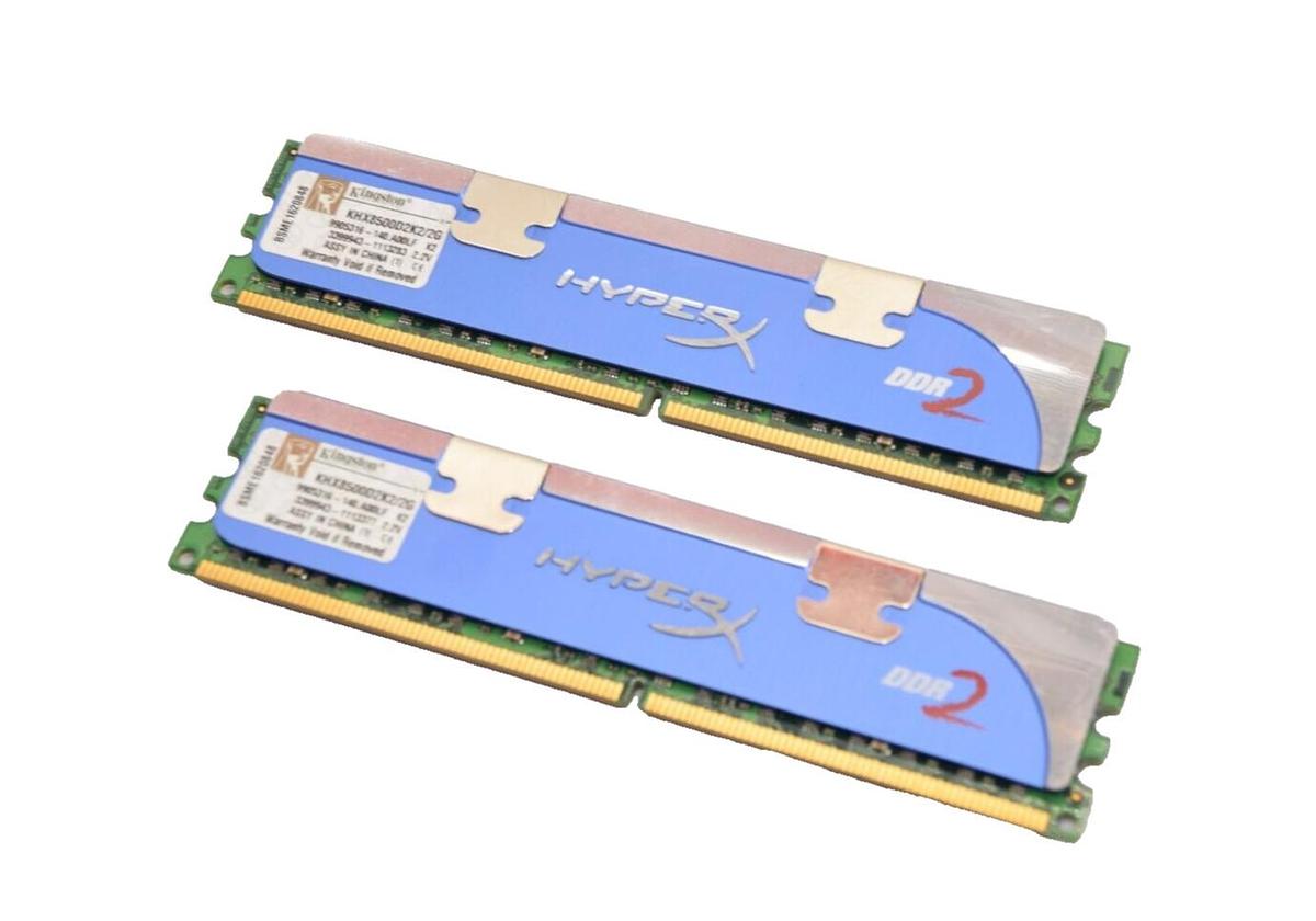 Used (Lot of 2) KINGSTON KHX8500D2K2/2G 9905316-140.A00LF 2.2V HyperX Memory (RAM)