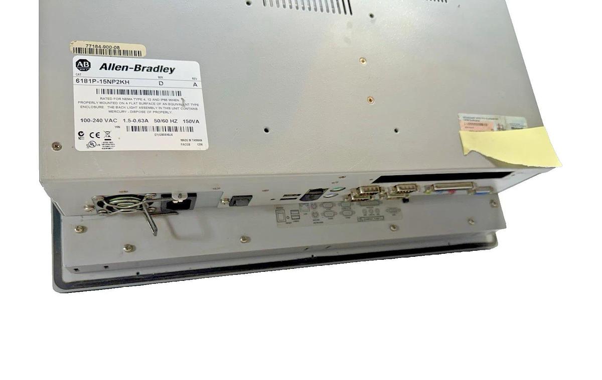 Used ALLEN BRADLEY 6181P-15NP2KH VersaView 1500P Operator interface INTEGRATED SYSTEM