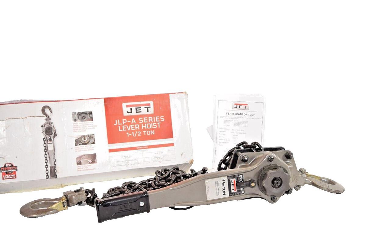 JET 1-1/2 1.5 Ton Lever Hoist JLP-A Series 1.5T 1-1/2T 10' JLP-150A (New)