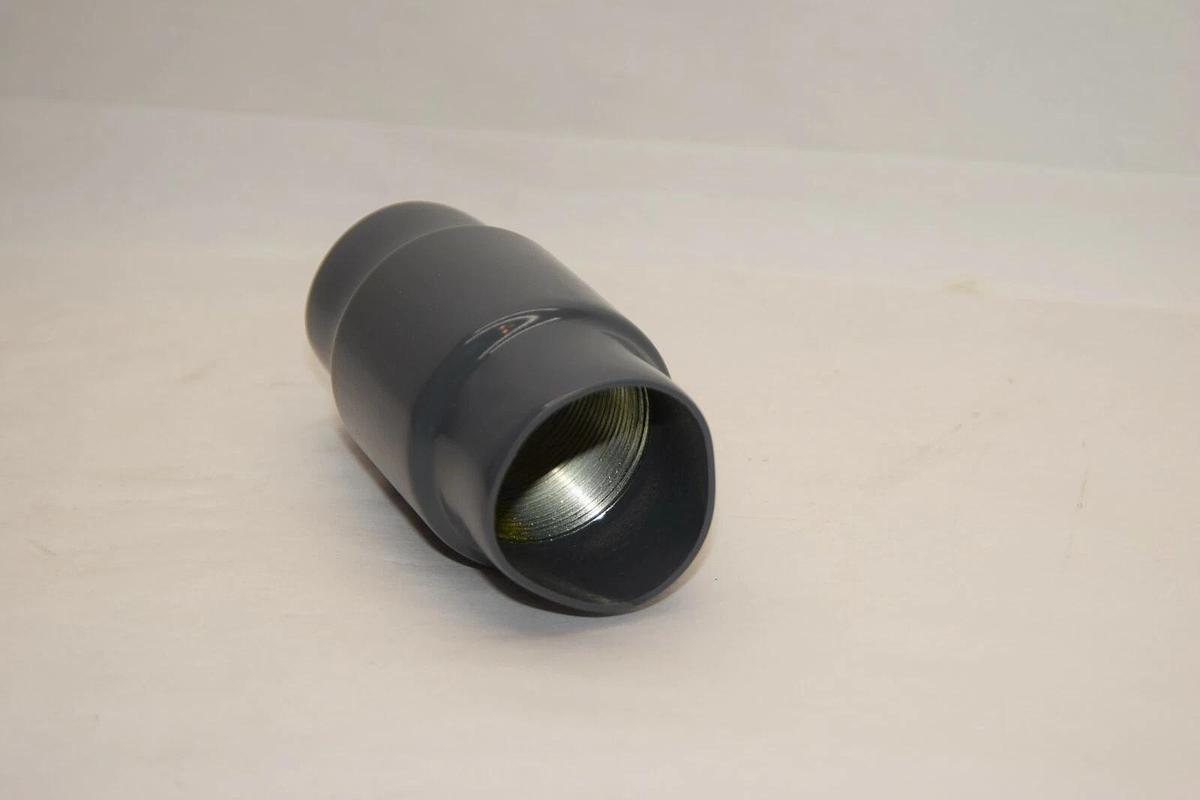 (NEW) PLASTI-BOND Red H2OT 1-1/2" Coated Conduit Body Straight Fitting