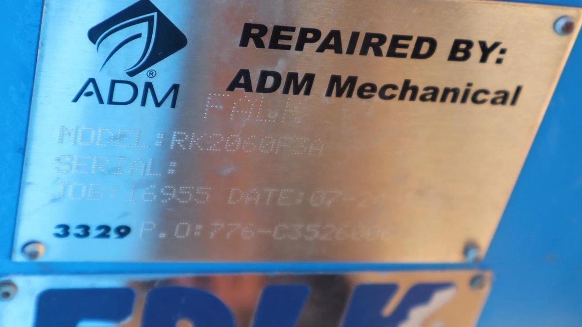 FALK RK2060F3A Gear Drive Speed Reducer Gearbox Triple Reduction 38.46:1 REFURB