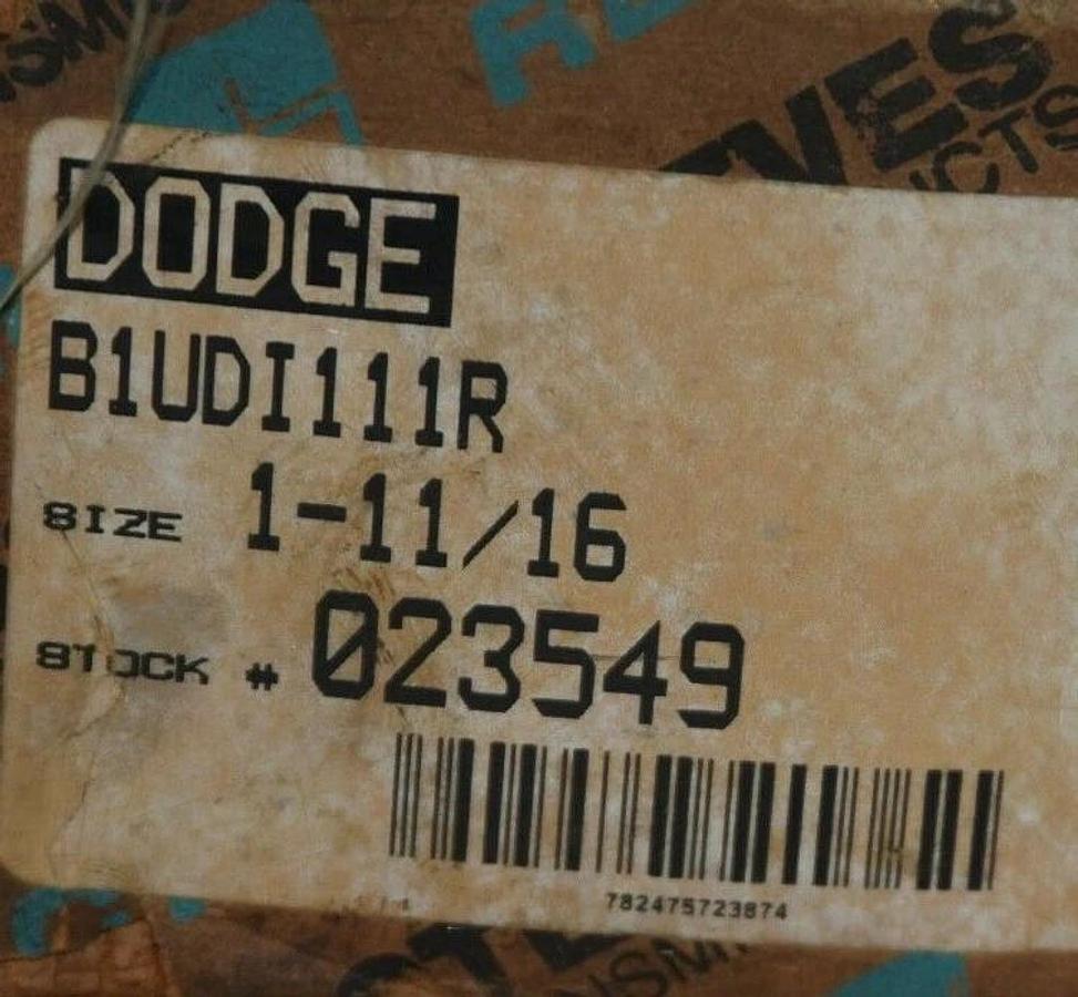 (NEW) DODGE B1UDI111R 1-11/16" Roller Bearing Cartridge Unit