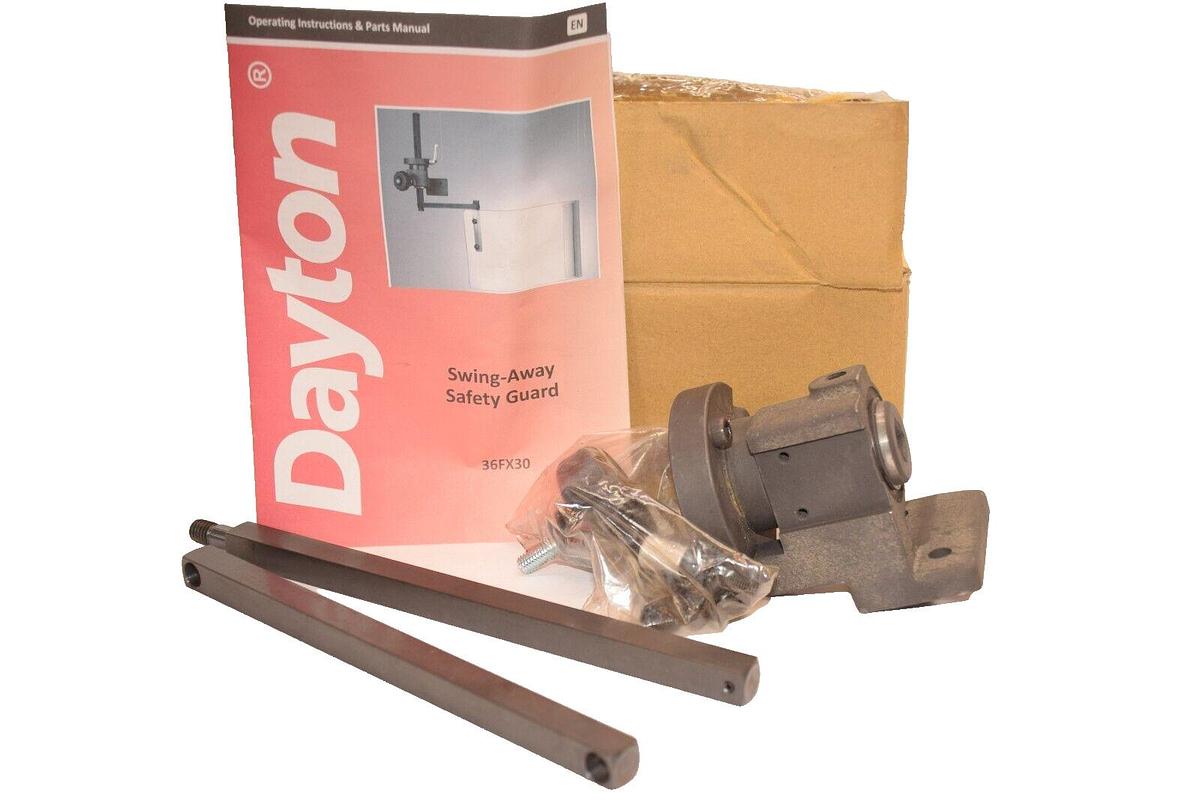 (NEW) DAYTON 36FX30 Swing-Away Safety Guard *No Sheild / Guard, Mechanism Only*