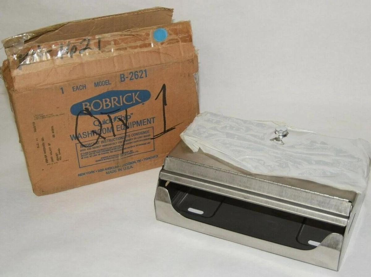 (NEW) BOBRICK B-2621 B2621 Stainless 10.75" x 7.13" Towel Dispenser