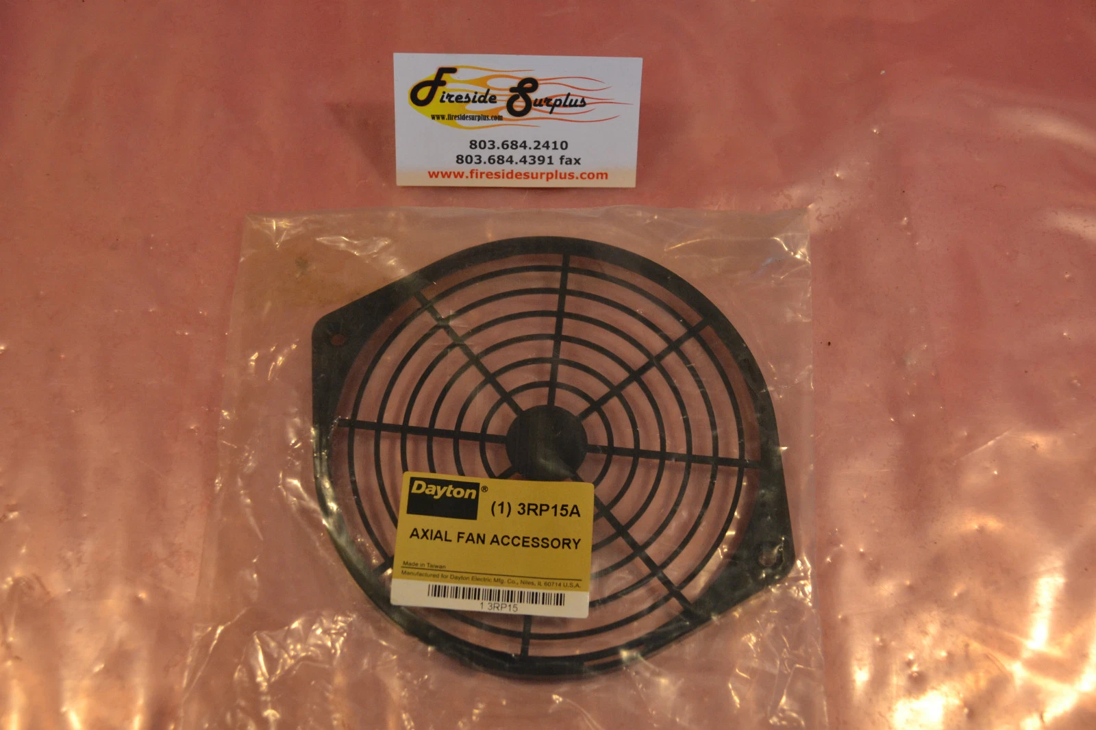 (LOT OF 3) DAYTON AXIAL FAN ACCESSORY BLACK 3RP15A 3RP 15A NEW