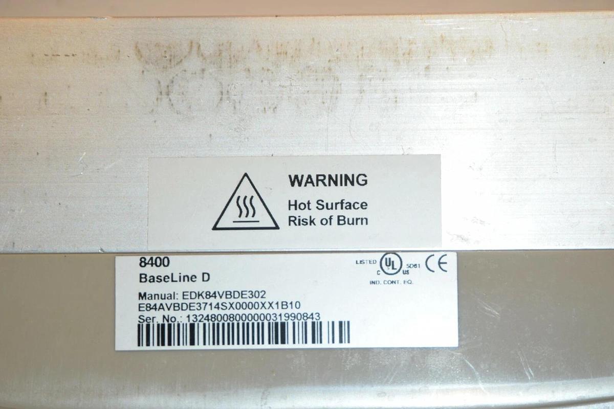 Used LENZE E84AVBDE3714SX0 400/500V 50/60Hz 8400 BaseLine D Inverter Drive
