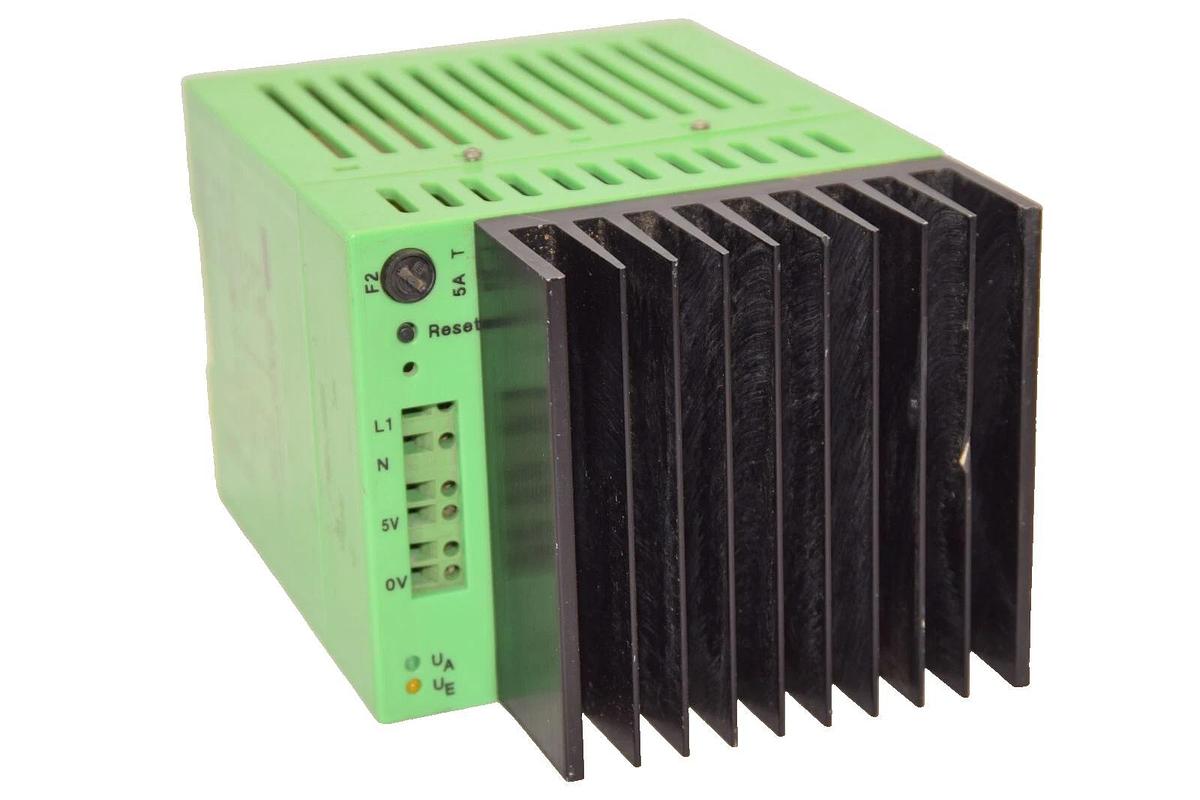 Used PHOENIX CONTACT CM 125-PS-120AC/5DC/5 120Vac 5Vdc 60Hz 5A Power Supply