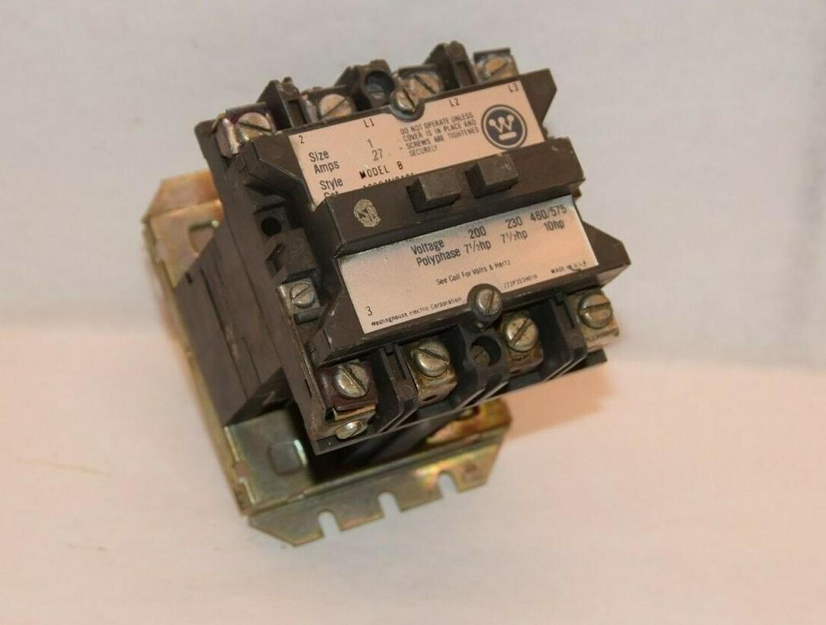 Used WESTINGHOUSE A200MICACE 27A Size 1 200V 110/120V Coil Contactor