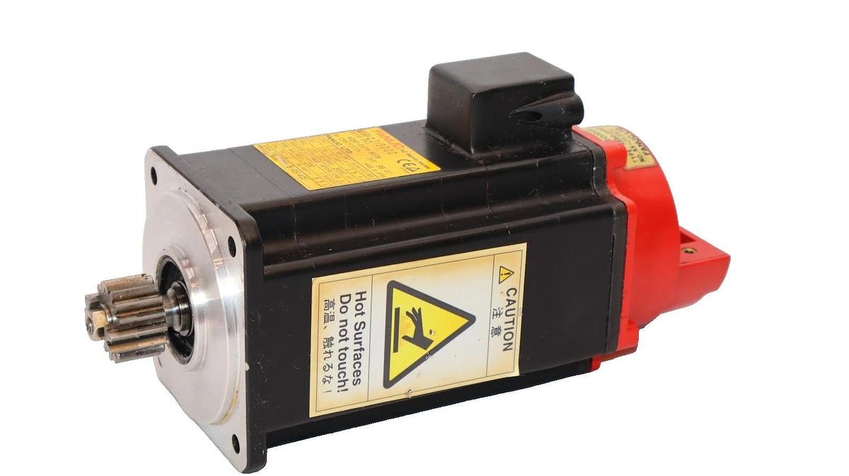 Used FANUC A2/3000 A06B-0373-B076 Servo Motor w/ Encoder A860-0360-T011 3ph .5kw
