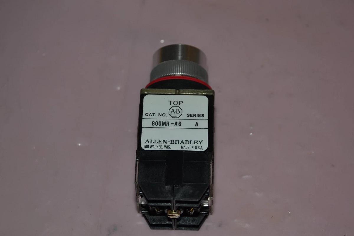 ALLEN BRADLEY 800MR-A6BS FLUSH HEAD PUSH BUTTON, New
