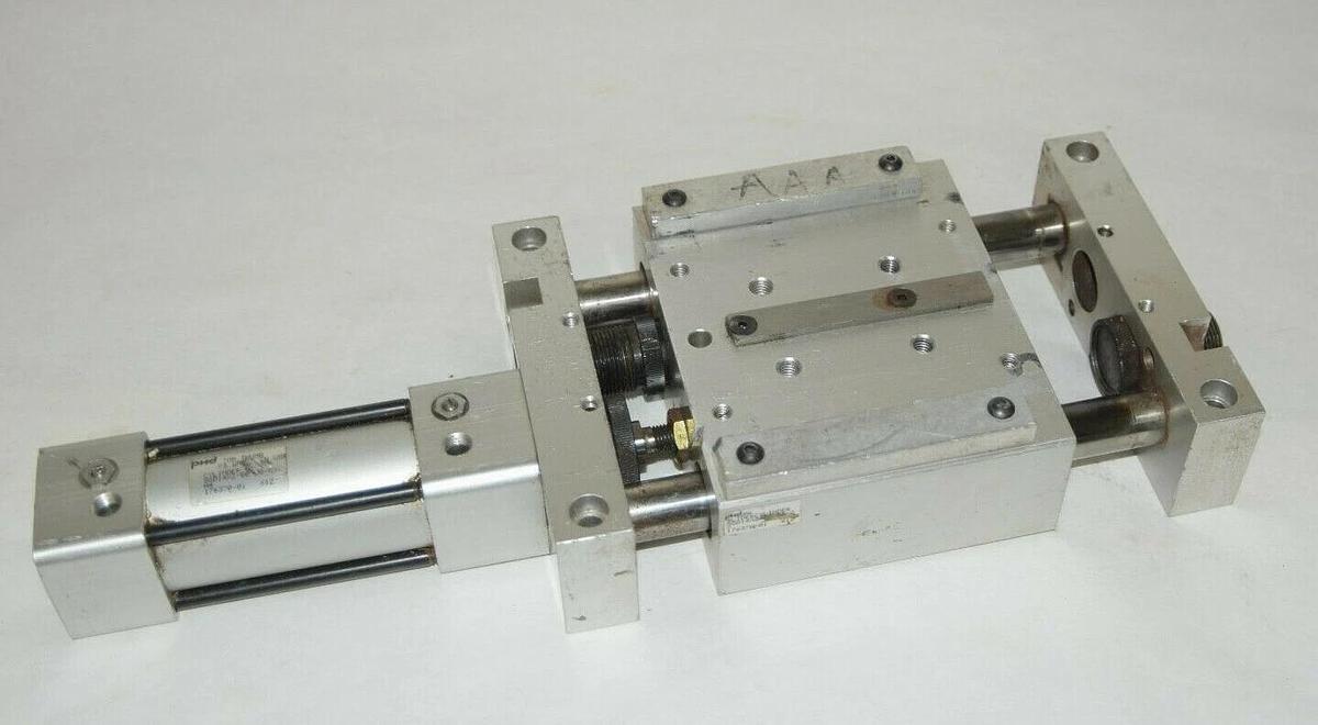 Used PHD SGD14X2-BB-DB-GY SGD14X2-BB-DB-GY-H4 Pneumatic Slide & Cylinder