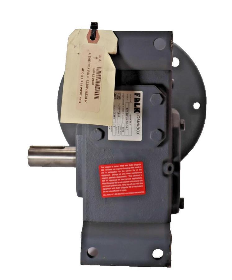 FALK Omnibox Gearbox Speed Worm Reducer 1238WJM3B-5AC 10906352 5:1 RA (NOS)
