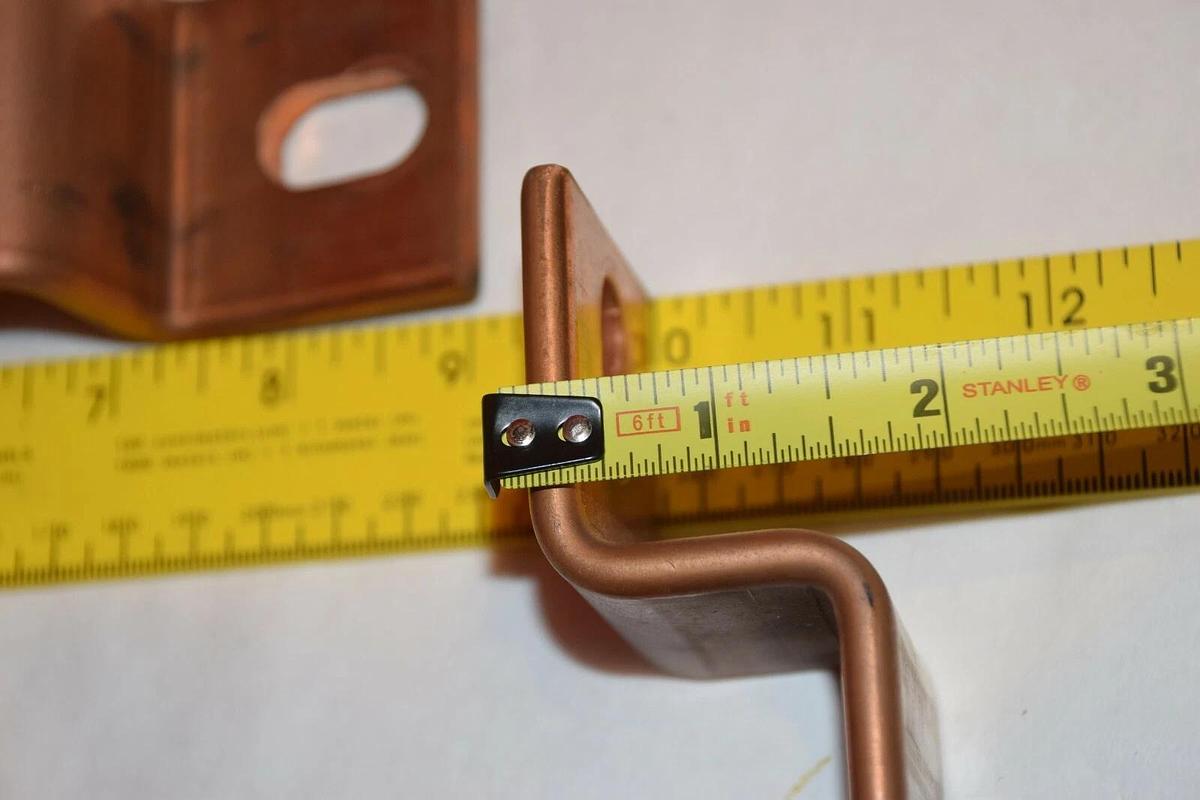 Used (LOT OF 3) NO NAME SOLID COPPER BUSS BAR 9" x 2" x 1/4"