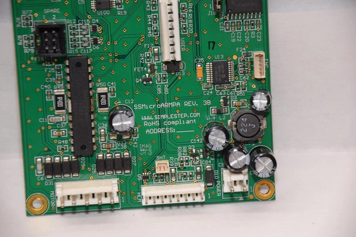 Used SIMPLE STEP SSM1croARMPA Rev 3B , N5112-0107 Circuit Board
