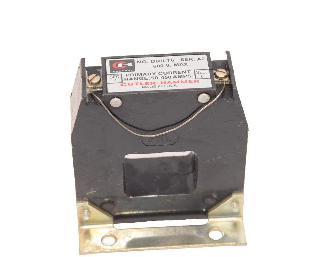 Used CUTLER HAMMER  Current Transformer D60LT6 Series A2 600V 50-450Amp