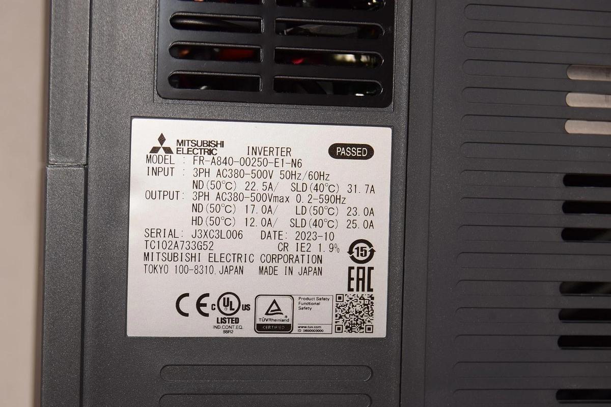 Mitsubishi Inverter A800-E FR-A840-00250-E1-N6 FRA84000250E1N6 3ph 380-500v *NIB