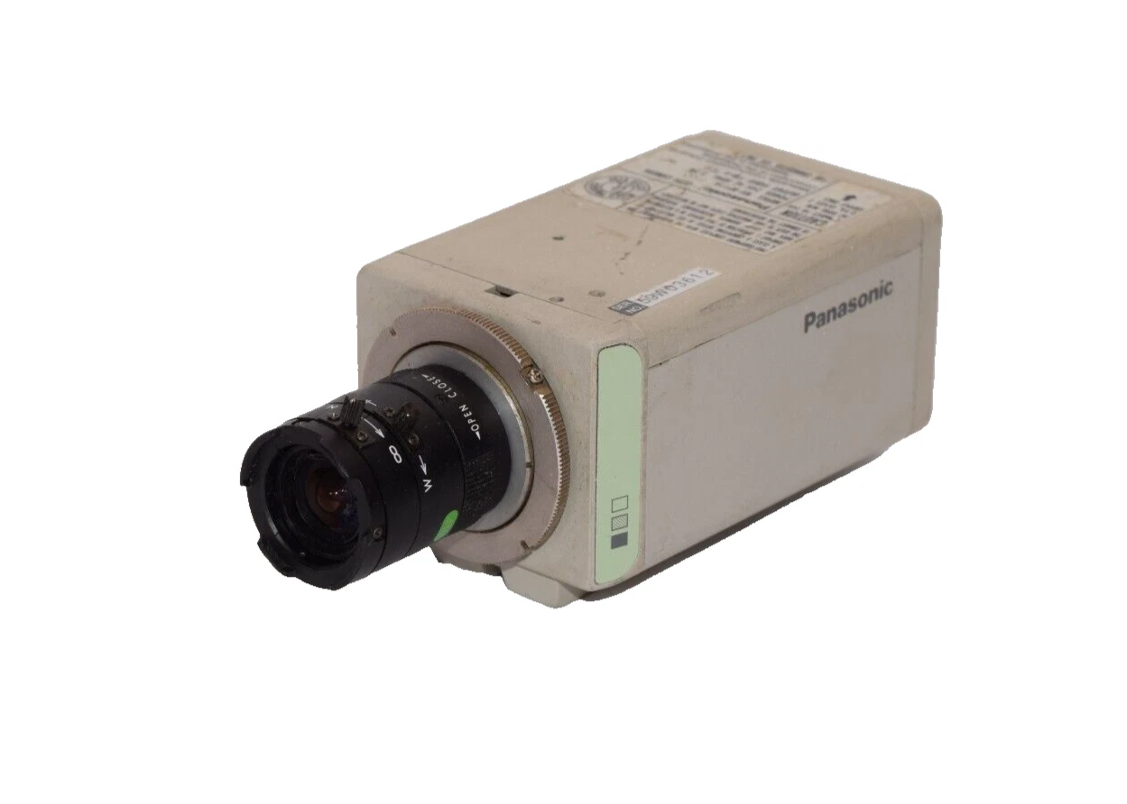 Used PANASONIC WV-BP114 24Vac 60Hz 2.3W CCTV Camera W/ Computar 3.5-8mm Lens