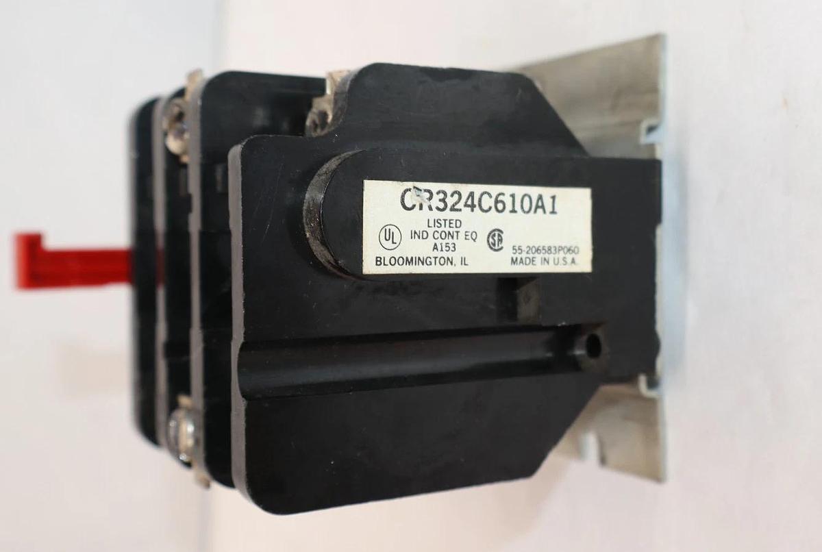 Used GE General Electric Overload Relay CR324C610A1 3P