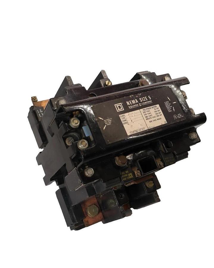 Used Square D Motor Starter 8536 SG01  SG0 1 8536SG01 Size Sz 5 550/600V Coil