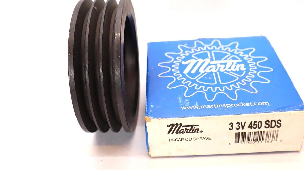 (NEW) MARTIN 3 3V 450 SDS 3-Groove Hi-Cap QD Sheave