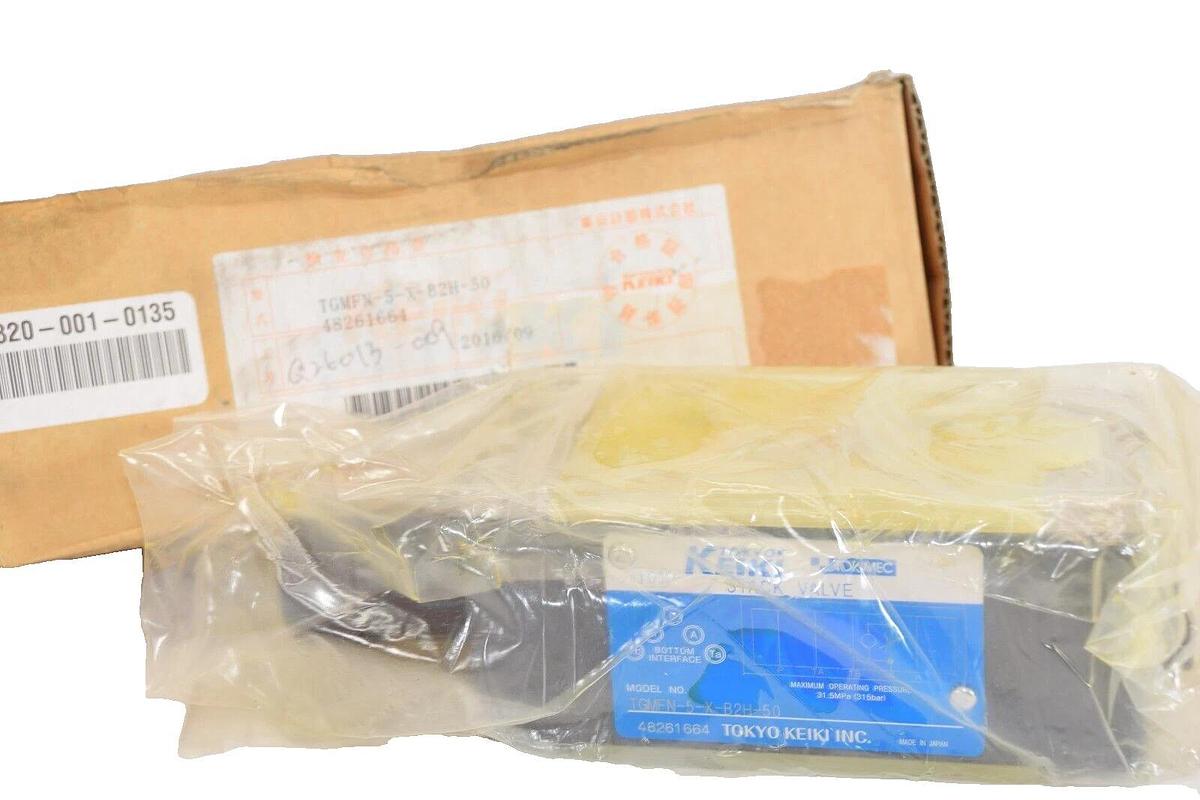 (NEW) Tokyo Keiki Tokimec Stack Valve TGMFN-5-X-B2H-50 TGMFN5XB2H50