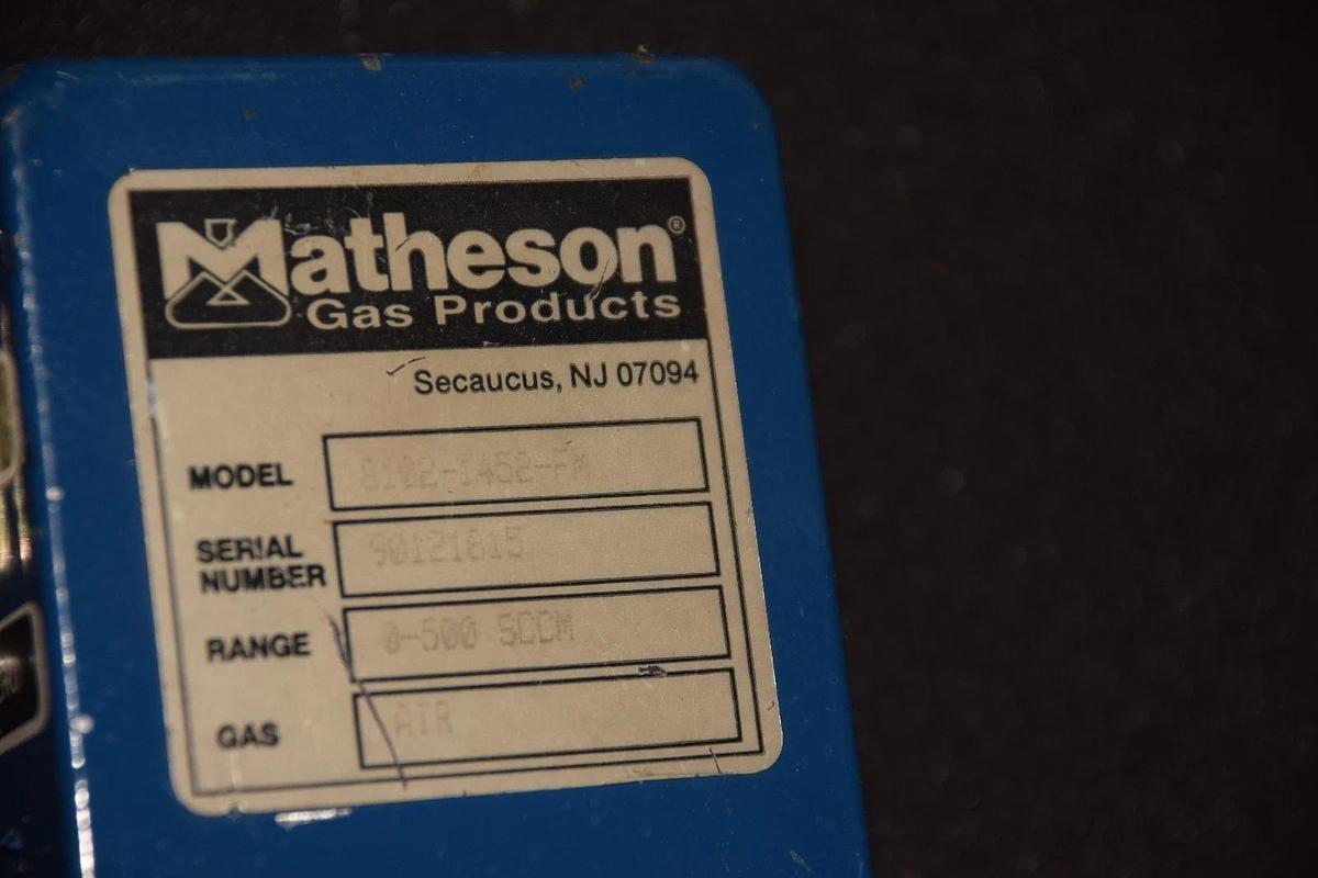 Used MATHESON 8102-1452-FM GAS PRODUCTS MASS FLOW TRANSDUCER 0-500 SCCM