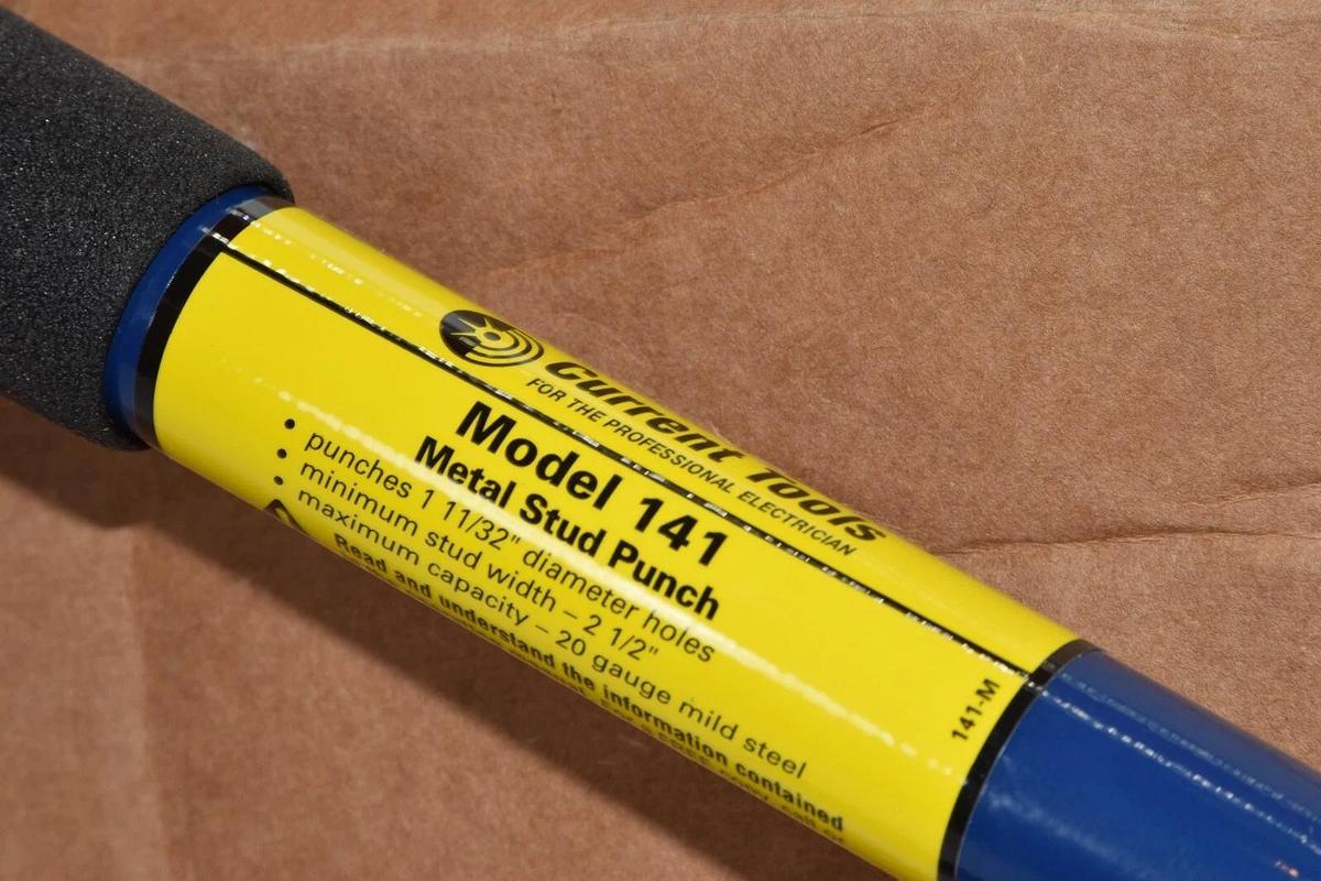 (NEW) CURRENT TOOLS 141 B-XPS-304 1-11/32" Dia Hole Metal Stud Punch