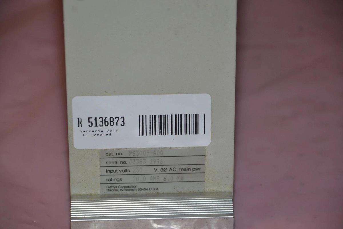 Used AEG / GETTYS PS3005-A00 PS3005A00 20A 6.0KW 230V Power Supply
