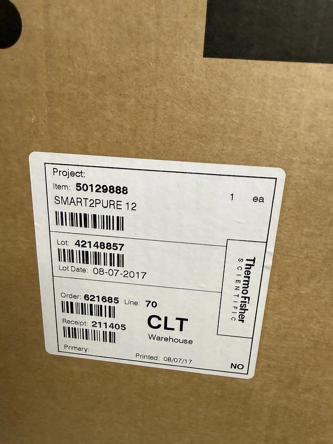 Thermo Scientific Smart2Pure 12 UV Water Purification System 50189888 (New)