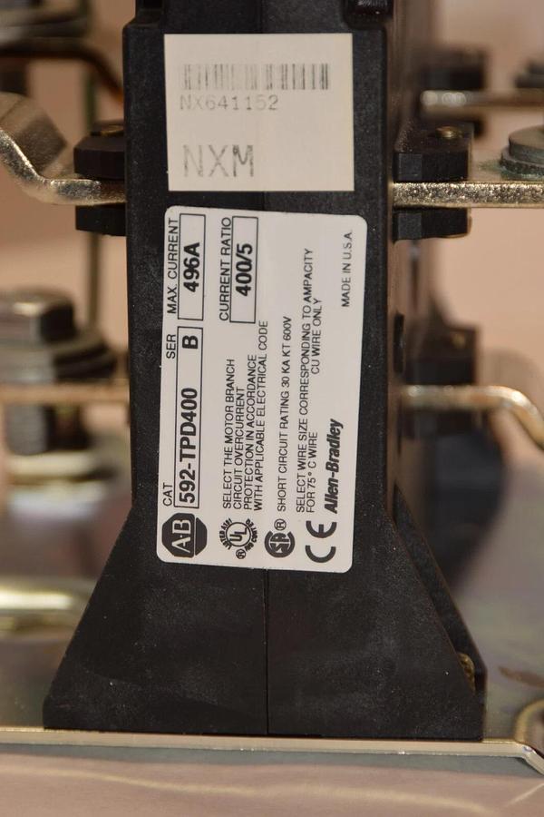 Allen Bradley Eutectic Manual Reset Overload Relay 592-TPD400 592TPD400 3p NEW