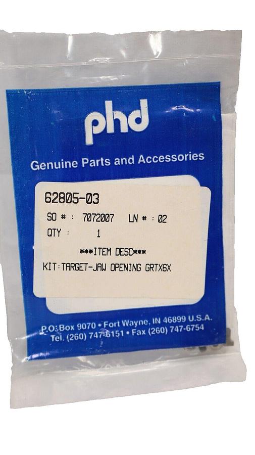 (NEW) PHD 62805-03 , 6280503 Target-Jaw Opening GRTX6X For Gripper