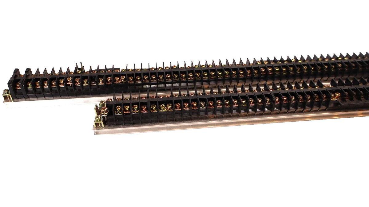 Used (Large Lot) RITTAL Terminal Blocks on DIN Rails CT-15S CT-15L CT-15/S CT-15/L