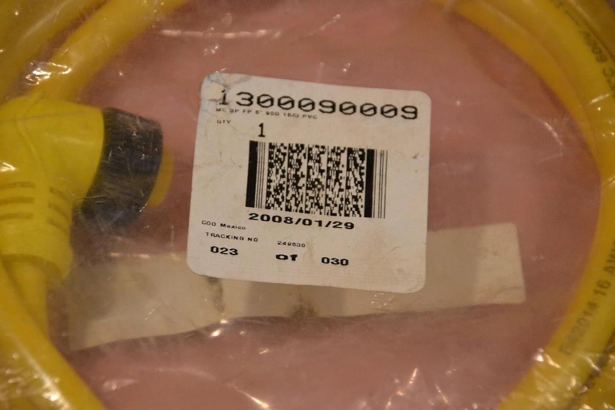 BRAD HARRISON WOODHEAD CONNECTIVITY CABLE 5AA39 103001A01F060 6FT NEW