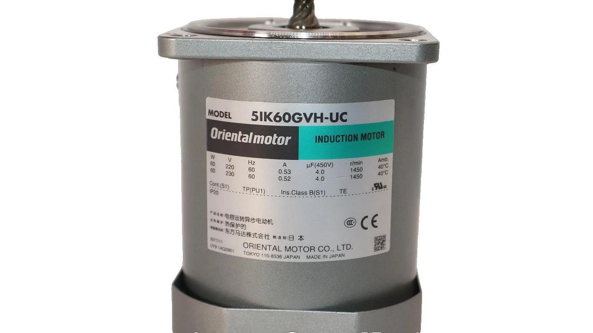 Used Oriental Motor 5IK60GVH-UC , 5IK60GVHUC Induction Motor