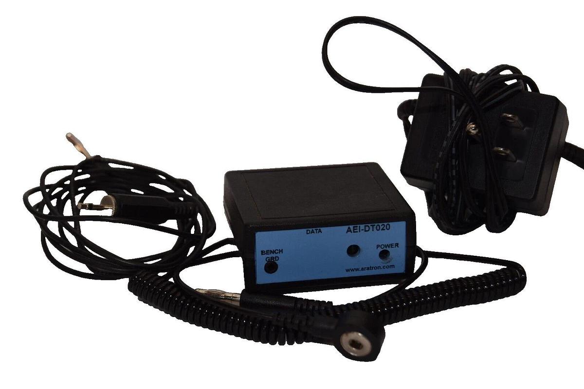 Used ARATRON AEI-DT020 Dual Threshold ESD Monitor + 12V DC Adaptor For Anti-Static