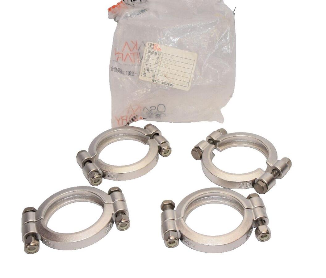 Lot of 4 OSAKA SANITARY SH-00 CP2D SCS13 2" Stainless Sanitary Clamp Fitting NEW