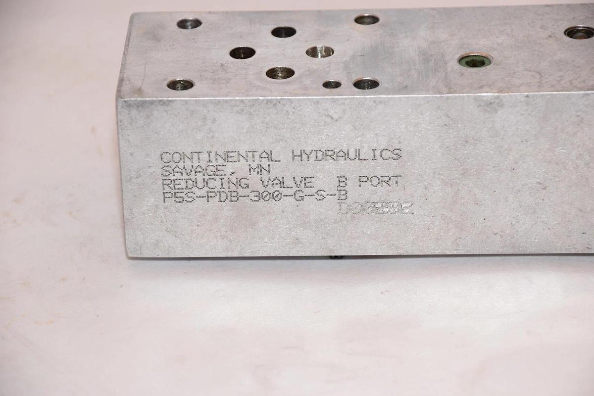 Used CONTINENTAL HYDRAULICS P5S-PDB-300-G-S-B Reducing Valve