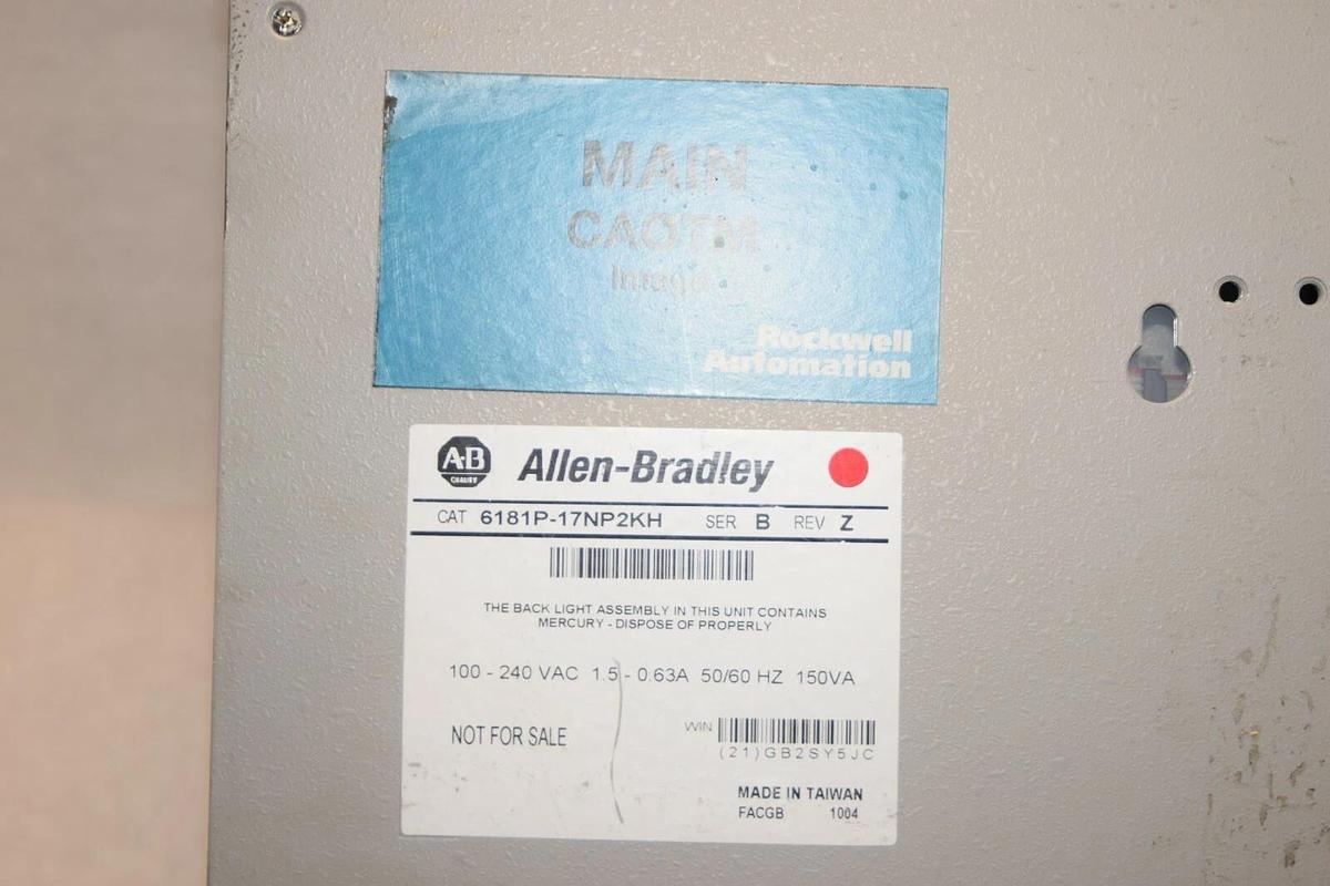 Used ALLEN BRADLEY 6181P-17NP2KH  6181P17NP2KH  VersaView 1700P Operator Interface