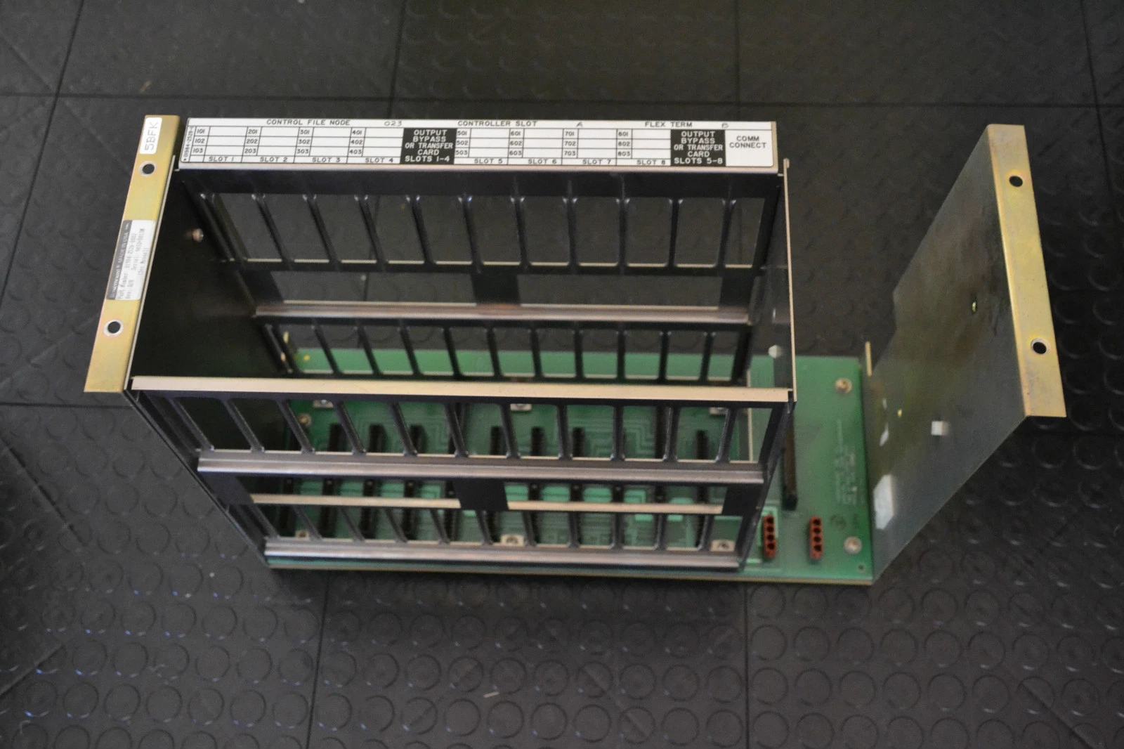 Used FISHER ROSEMOUNT Card Rack PWA 01984-2597-0001 PWA0198425970001 01984-2526-0002