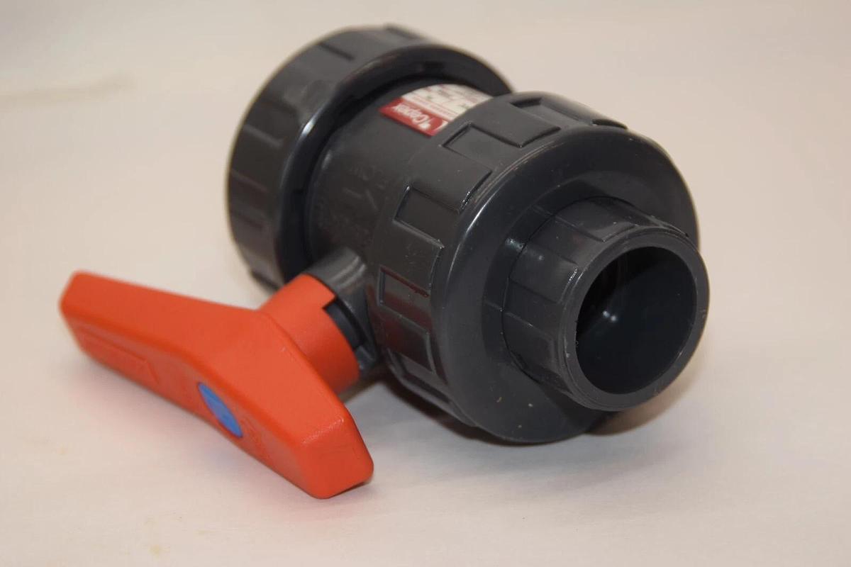 (NEW) CEPEX Hayward CPX21998 3/4" PVC STD HDPE/EPDM 240psi Ball Valve