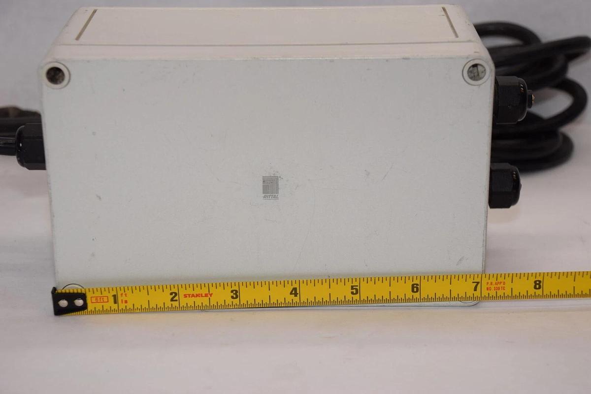 Used RITTAL 7" x 4.5" x 3.5" Enclosure With SPM1-241 AC To DC Switch Power Supply