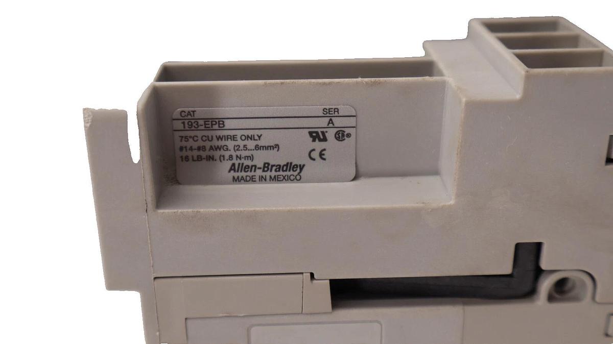 Used ALLEN BRADLEY 193-NXLB-EEDB , 193NXLBEEDB Series C Overload Relay 3.2-16A