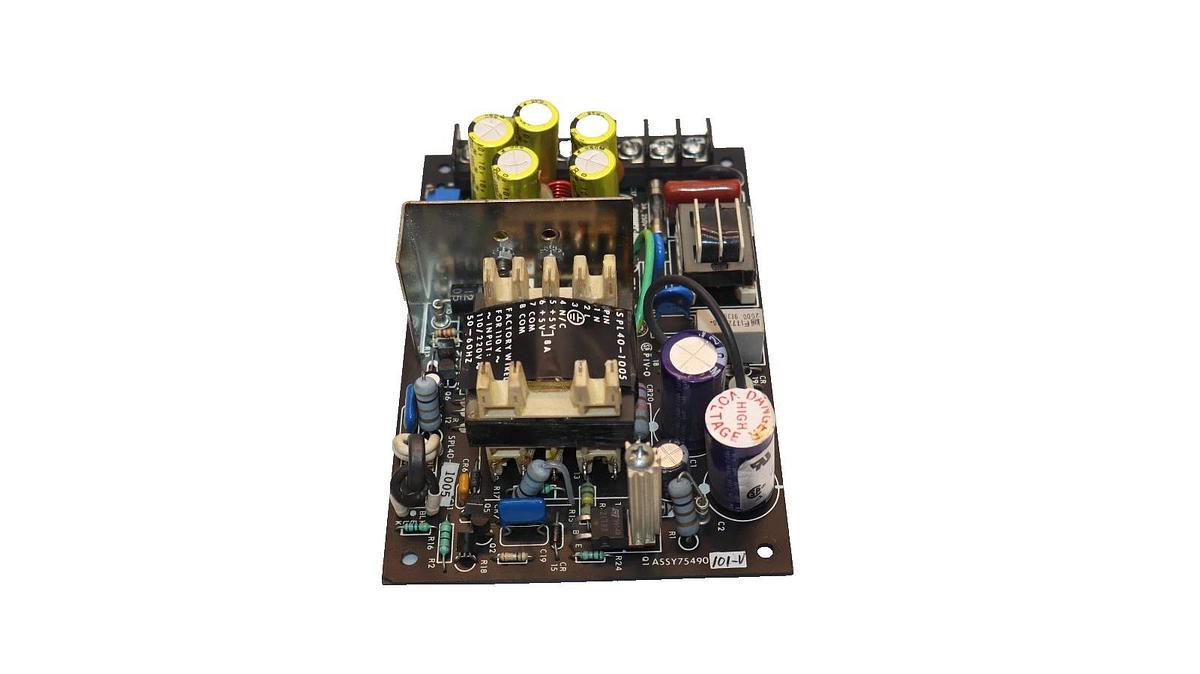 Used Power-One SPL40-1005 , ASSY75490101-V Power Supply Card , Board