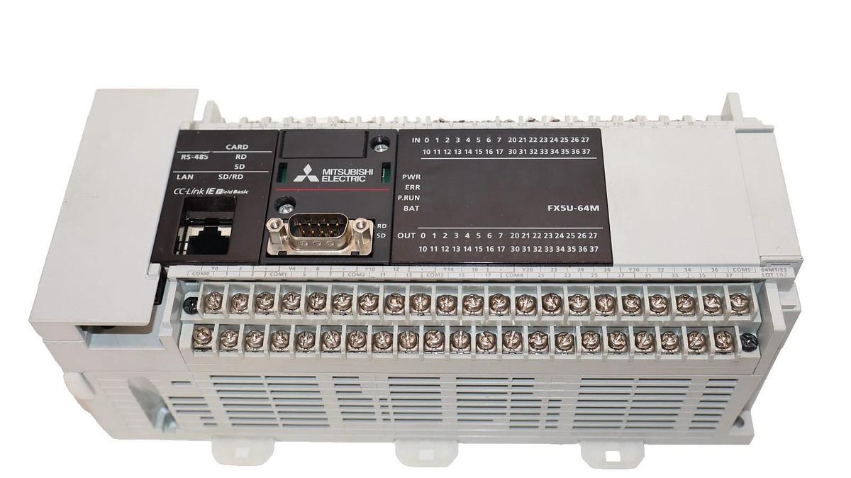 Used Mitsubishi Electric FX5U-64MT/ES FX5U-64M 100-240Vac Programmable Controller