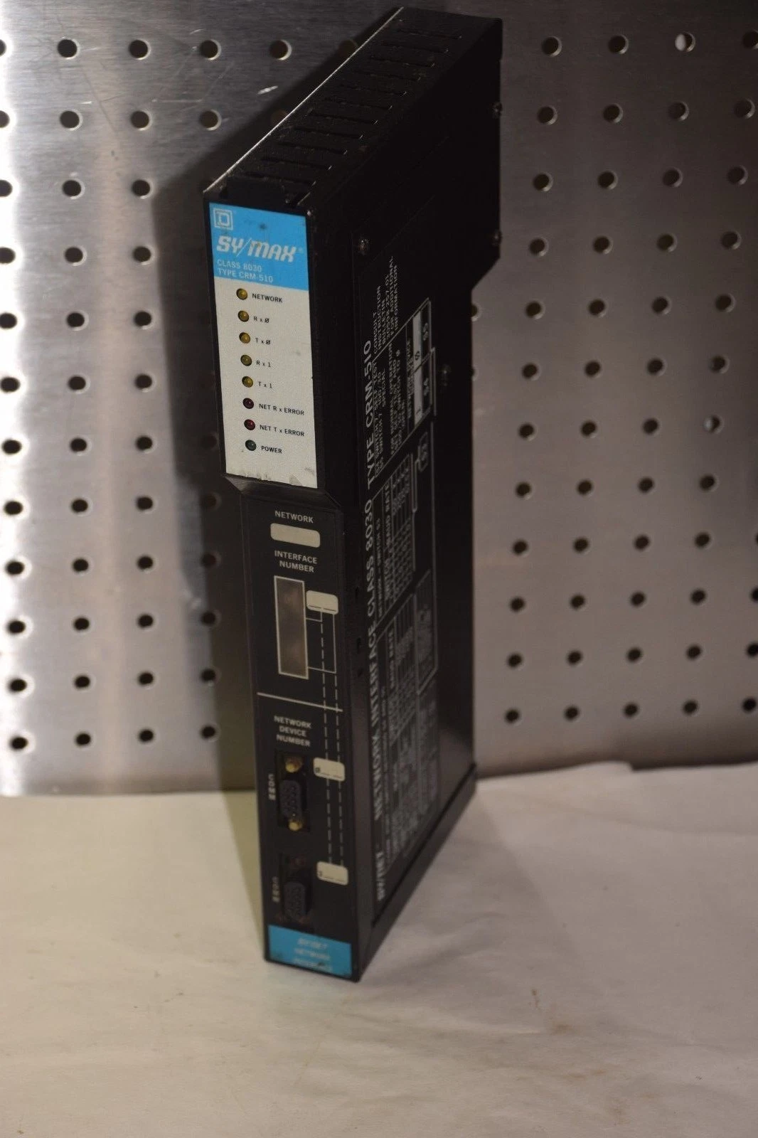 Used SQUARE D SY/MAX 8030 CRM-510 SERIES E INTERFACE MODULE