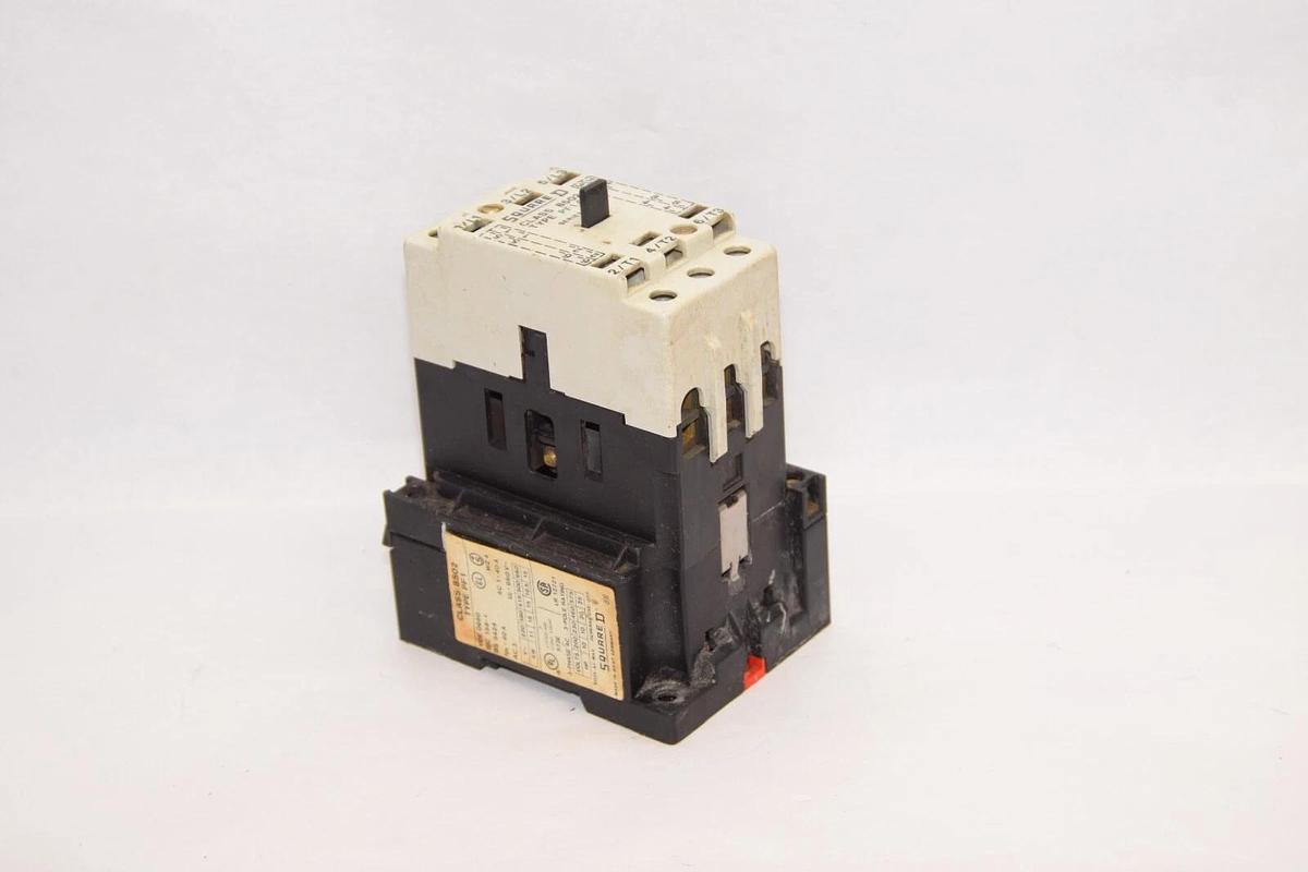 Used SQUARE D PF1.00 Class 8502 Type PF1 Contactor 110/120V 50/60Hz Coil