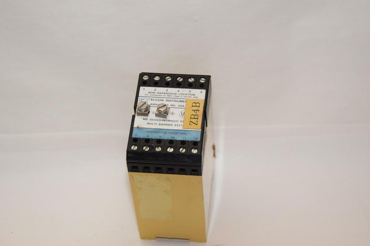 Used ELCON INSTRUMENTS INC MB4/4/18+18* Intrinsic Safety Barrier