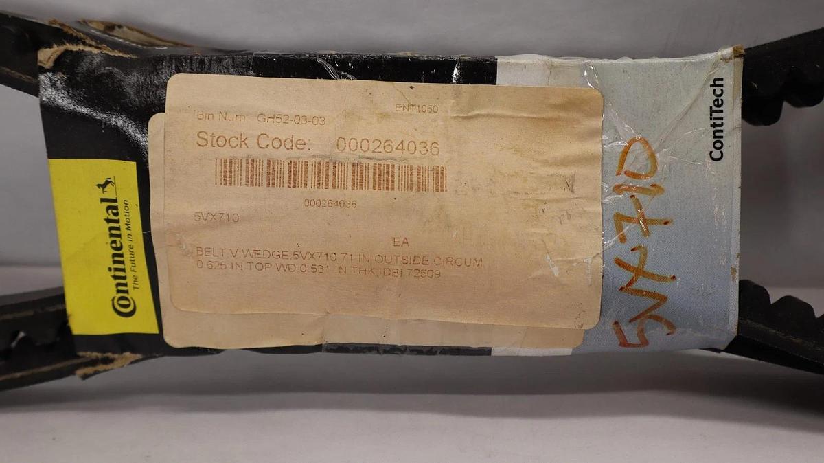 Continental Belt V-Belt 5VX710 Hy-T Wedge Matchmaker SC Vbelt (New)