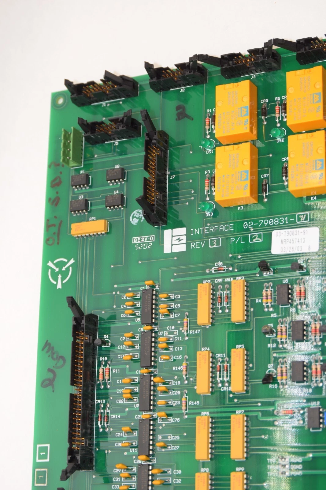 Used IE 02-790831-91 Rev 3 P/L 2 Interface Circuit Board